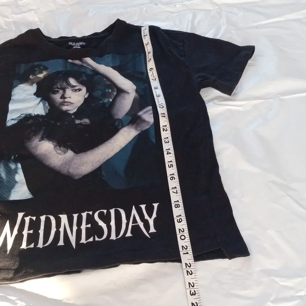Old Navy Jenna Ortega as Wednesday Dance Scene T-Shirt Size L(10-12)